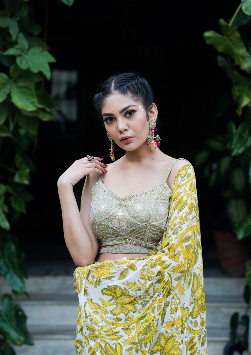 Raga pre-draped saree