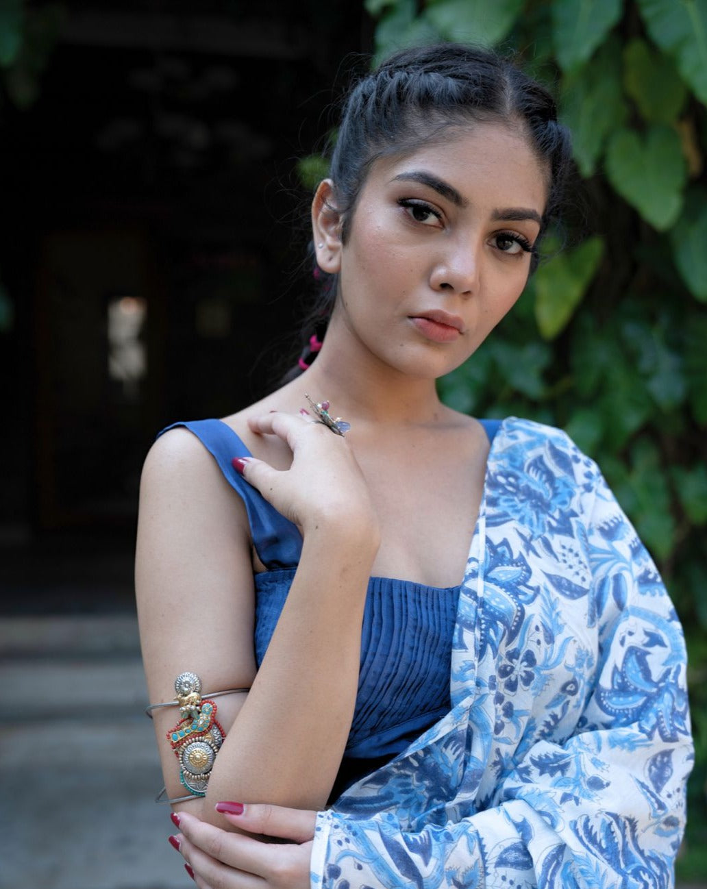 Vani pre-draped saree