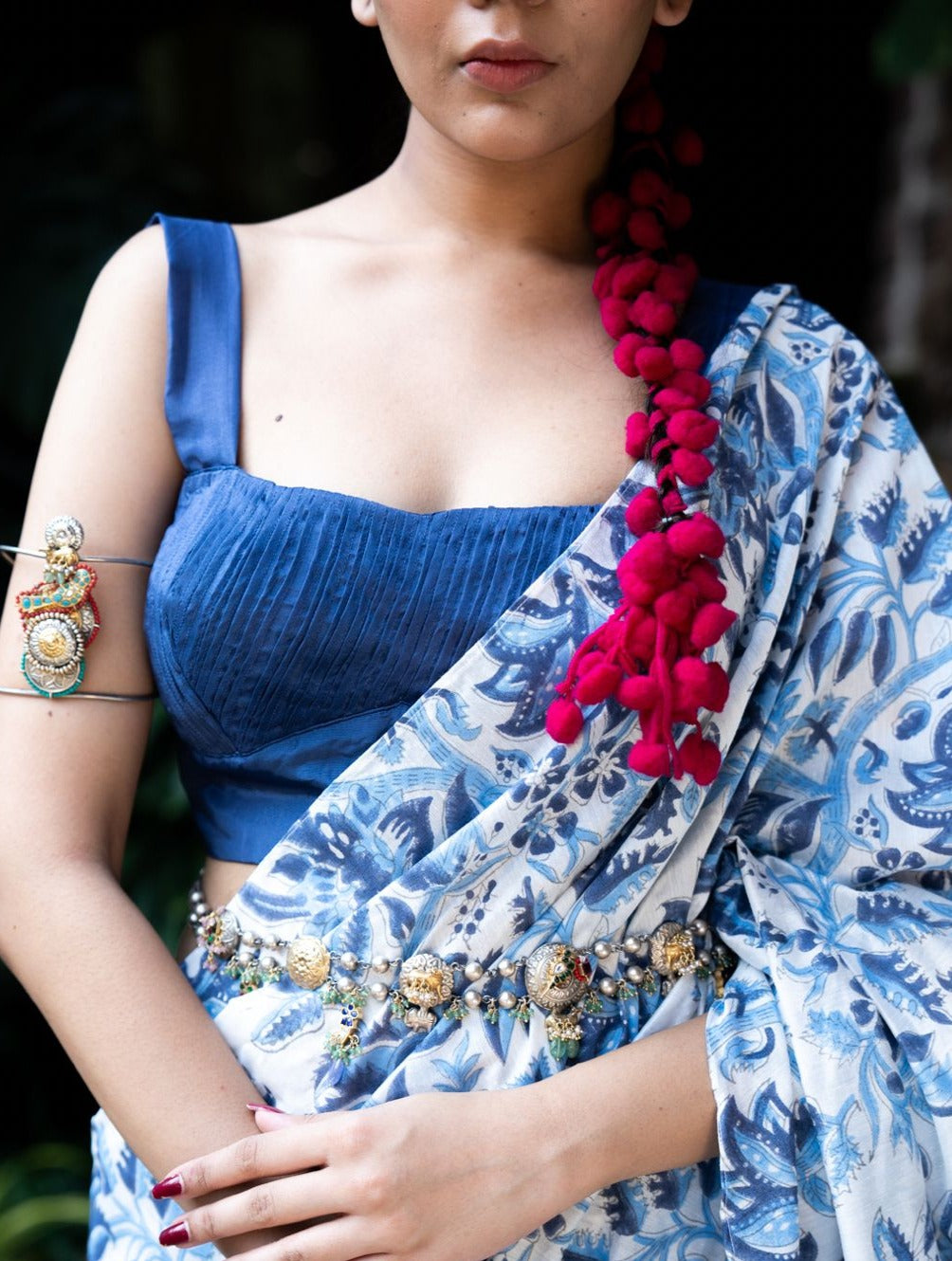 Vani pre-draped saree